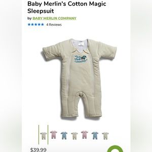 Cream magic Merlin sleep suit Large